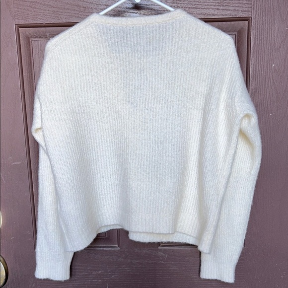J. Crew Women's Cream Crew Neck Sweater - Picture 2 of 10